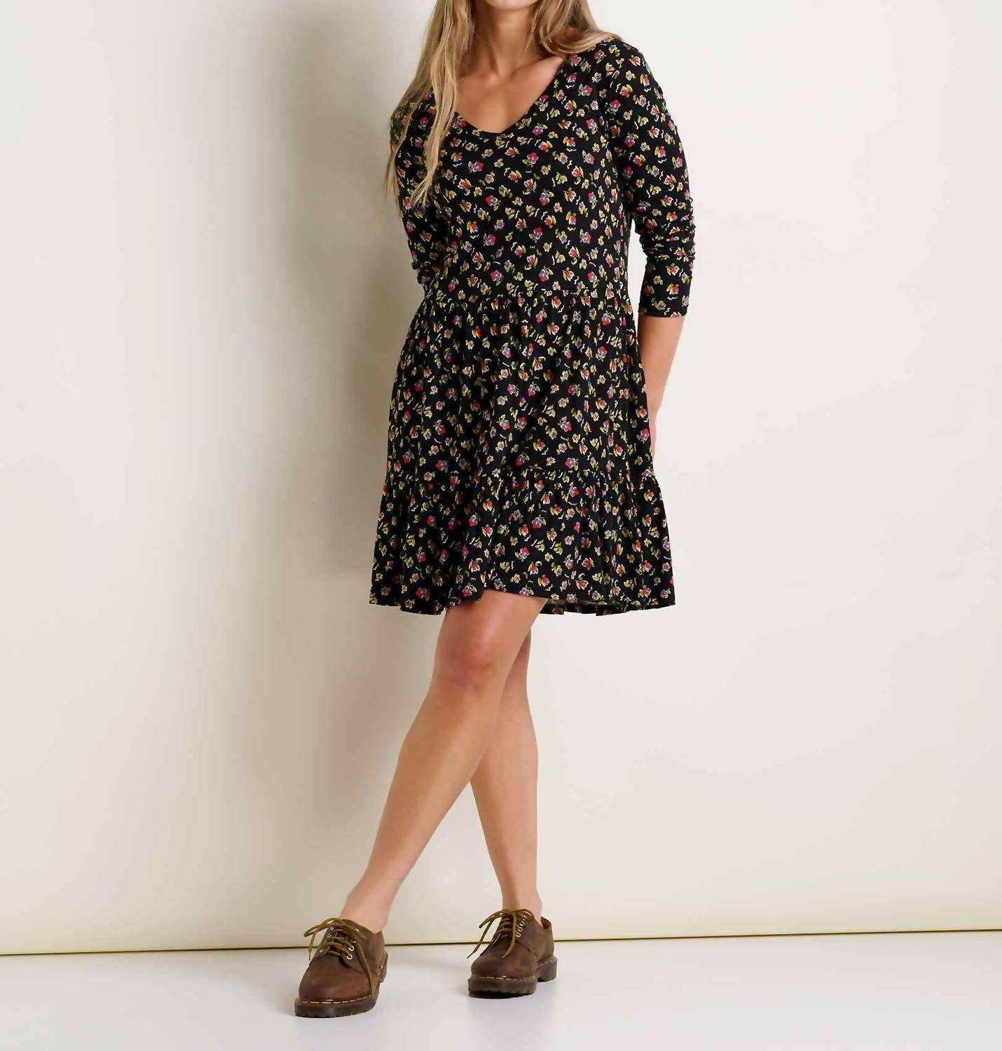 Toad&Co - Marley Tiered Long Sleeve Dress