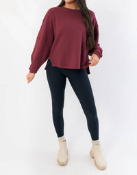 Tres Bien - Camden Ribbed Knit Mockneck Top