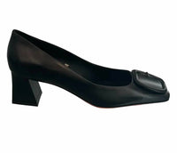 Santoni - Women's Leather Square Toe Pump