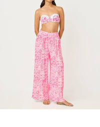 Lilly Pulitzer Enzo Coverup Pants in cherry blossom pink lil fleur de lilly - women's pants