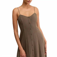 Z Supply - Angel Eyes Airy Sweetheart Midi Dress
