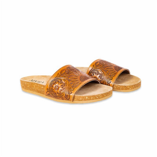 Myra - Women's Dottie Hand Tooled Sandals