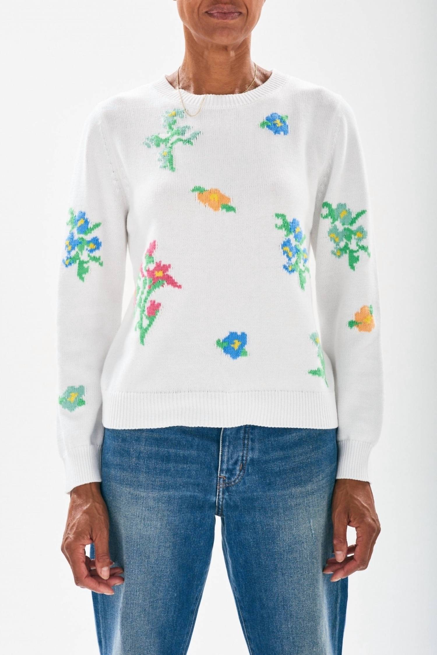 Jumper1234 - Flower Crew Sweatshirt