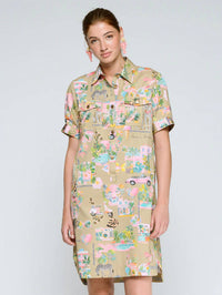 Vilagallo - California Print Shirt Dress