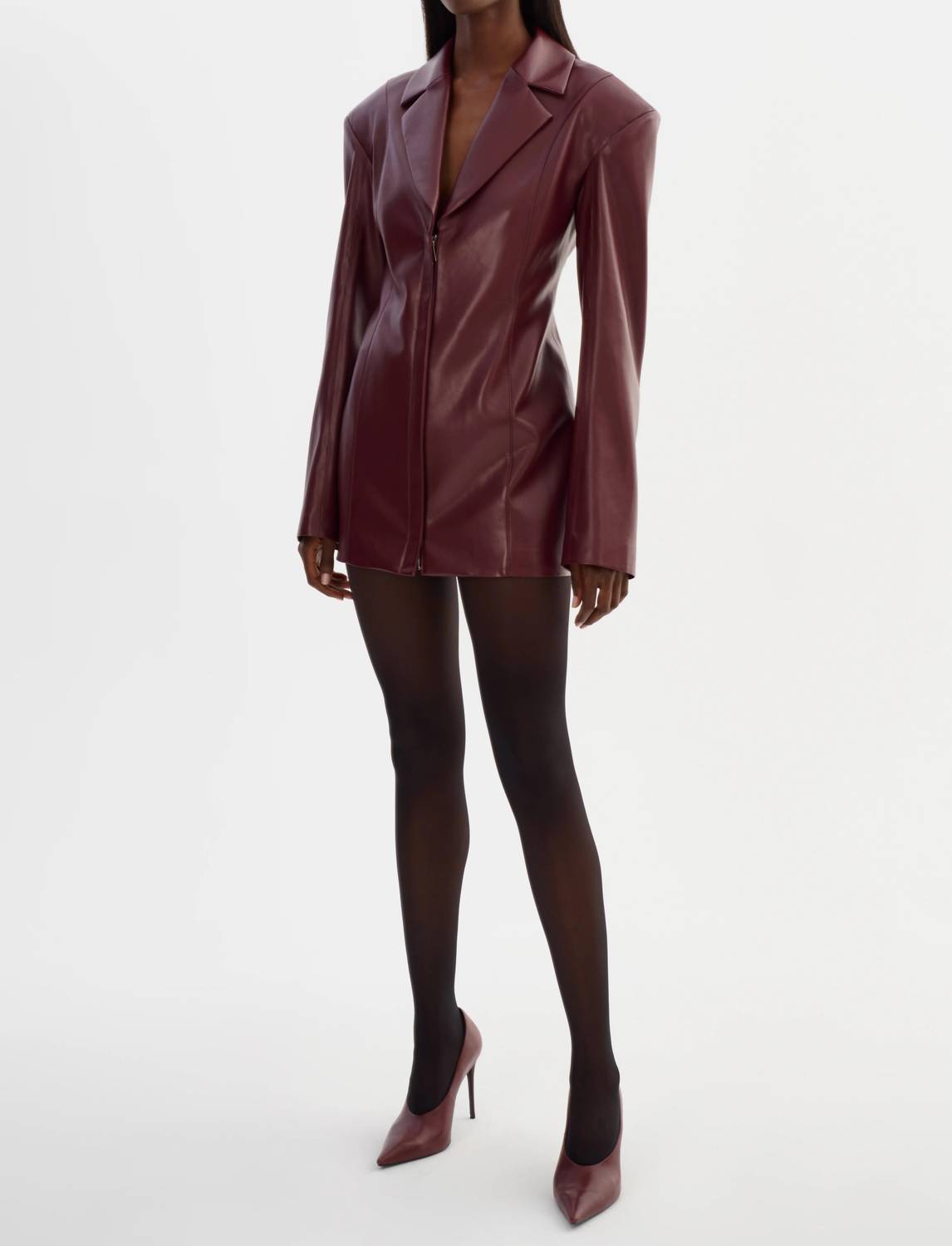 Lamarque - Benedetta Faux Leather Blazer Dress