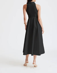 Toccin - Chelsea Tie-front Midi Shirt Dress