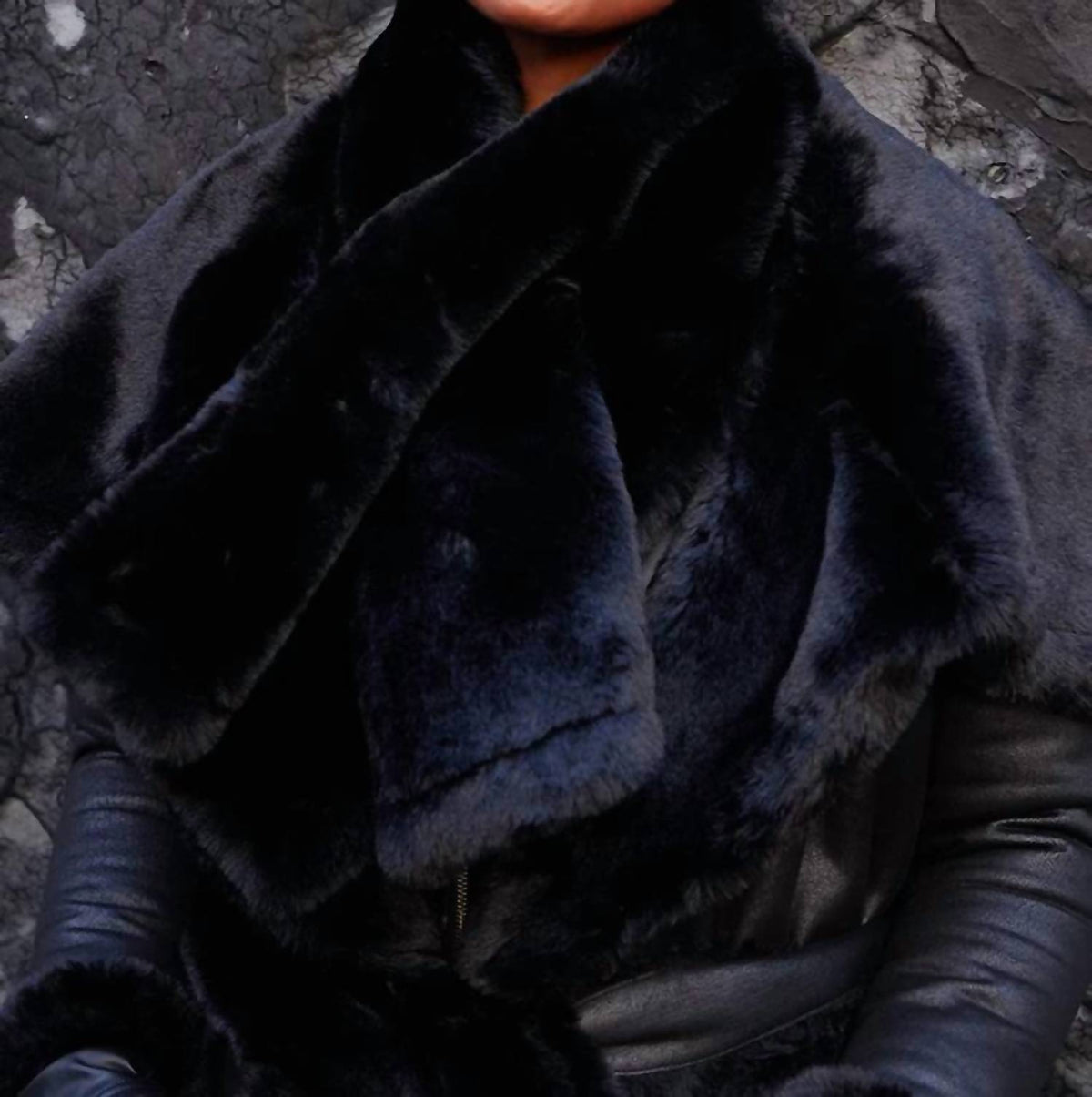 Circular Path - Vegan Faux Fur Scarf