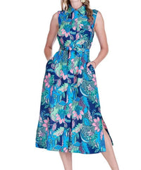 Jade - Pocket Slit Midi Shirtdress