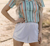 Sterling Kreek Dream On Shorts in white - women's shorts
