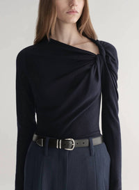 A.L.C. Women's Lizzy Top in deepnavy - women's long sleeve top - view 4