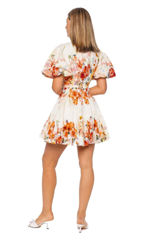 Hemant & Nandita - Saba Puff Sleeve Mini Dress