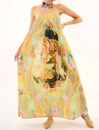 Aratta Birth Of Venus Maxi Dress in pearl print - women's dress - view 4