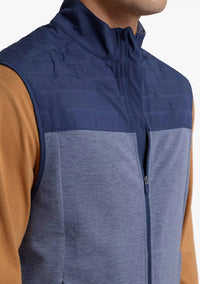 SOUTHERN TIDE Coligny Quilted Vest in dress blue - men's jacket - alternate view
