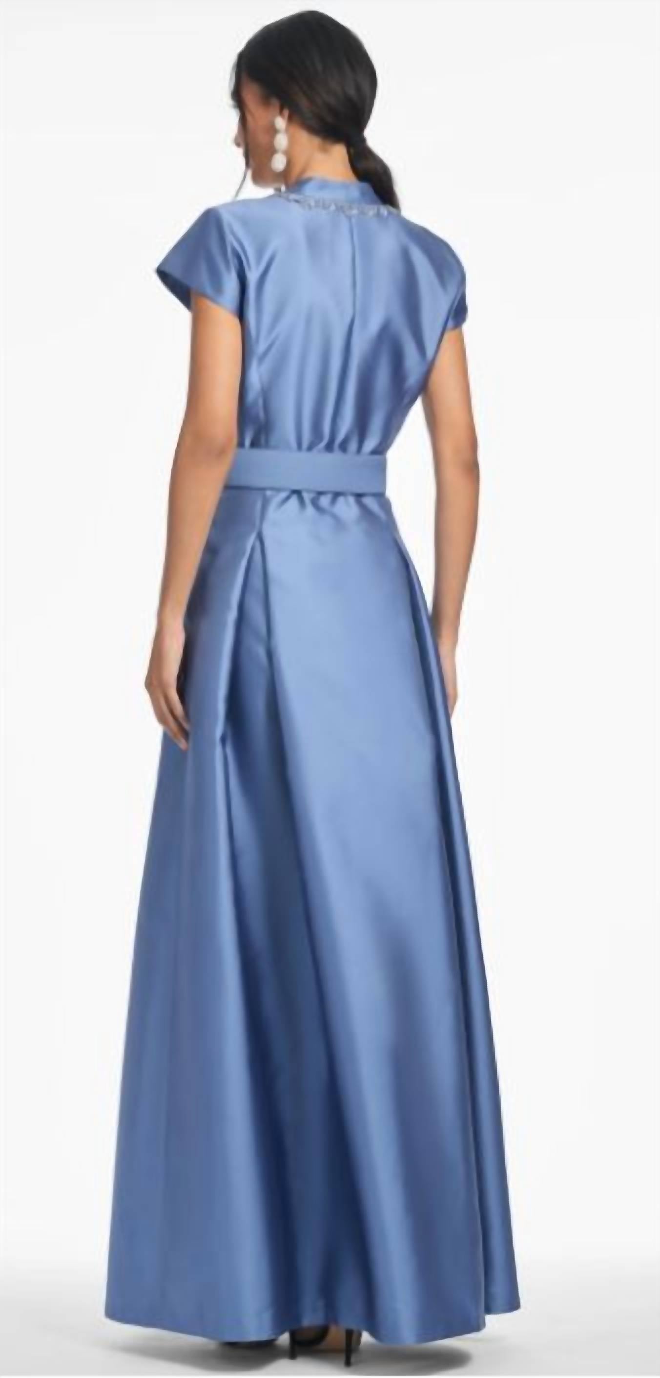 Sachin & Babi - Marta Gown with Crystals and Belt
