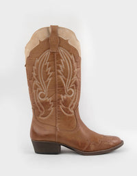 Matisse Women's Cisco Western Two Tone Boot in tan natura - women's shoe