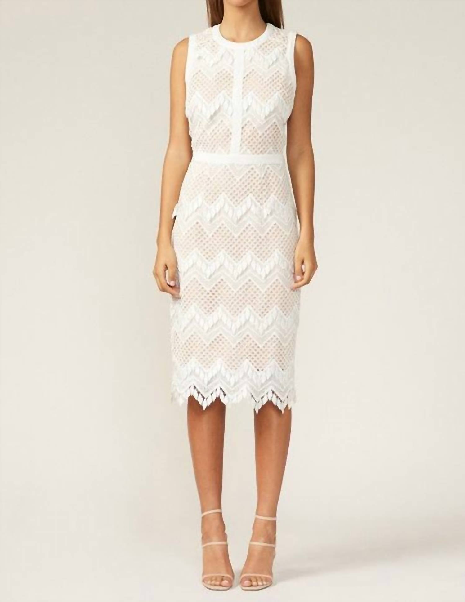 adelyn rae Melody Sheath Dress in white - women's dress