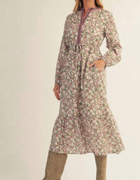 Jodifl - Tiered Floral Midi Dress
