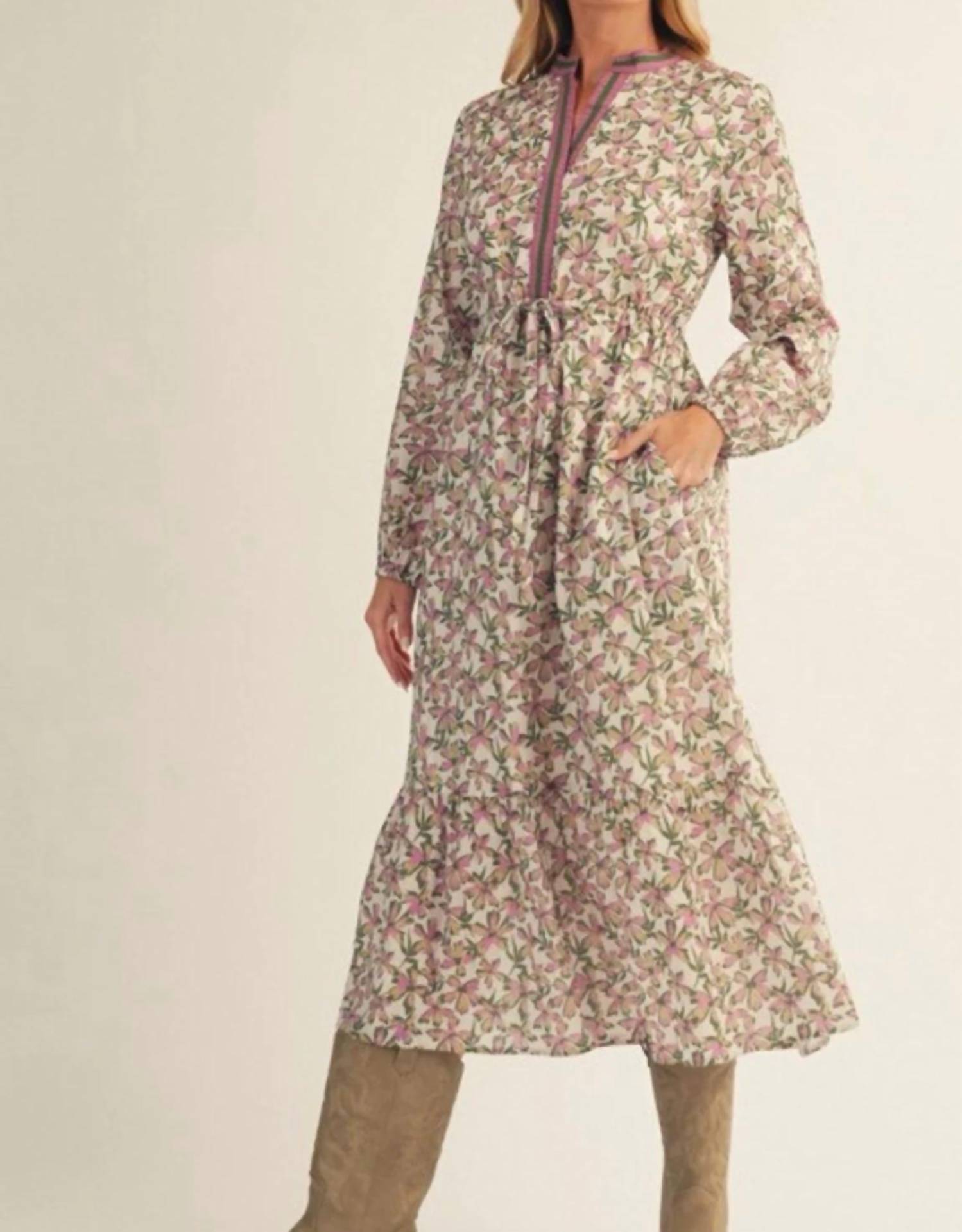 Jodifl - Tiered Floral Midi Dress