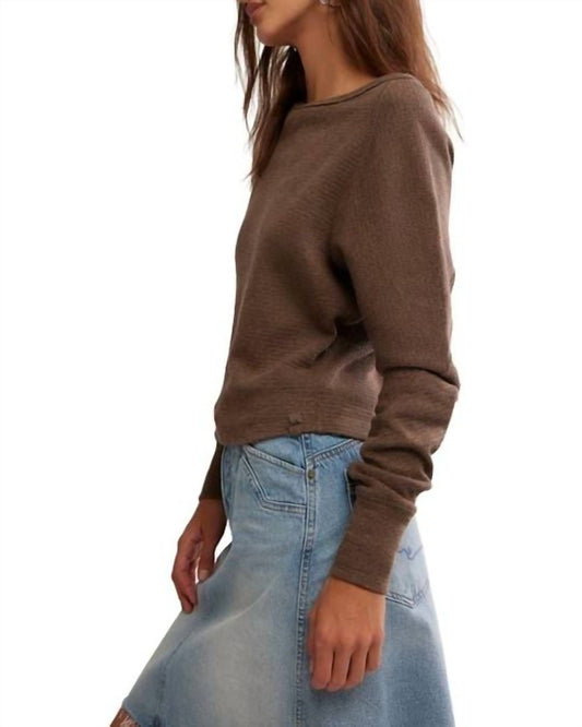 Free People - Jess One-shoulder Thermal Top