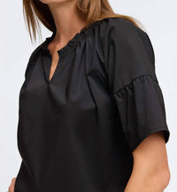 Foxcroft - Vicky No Iron Stretch Elbow Sleeve Popover Shirt