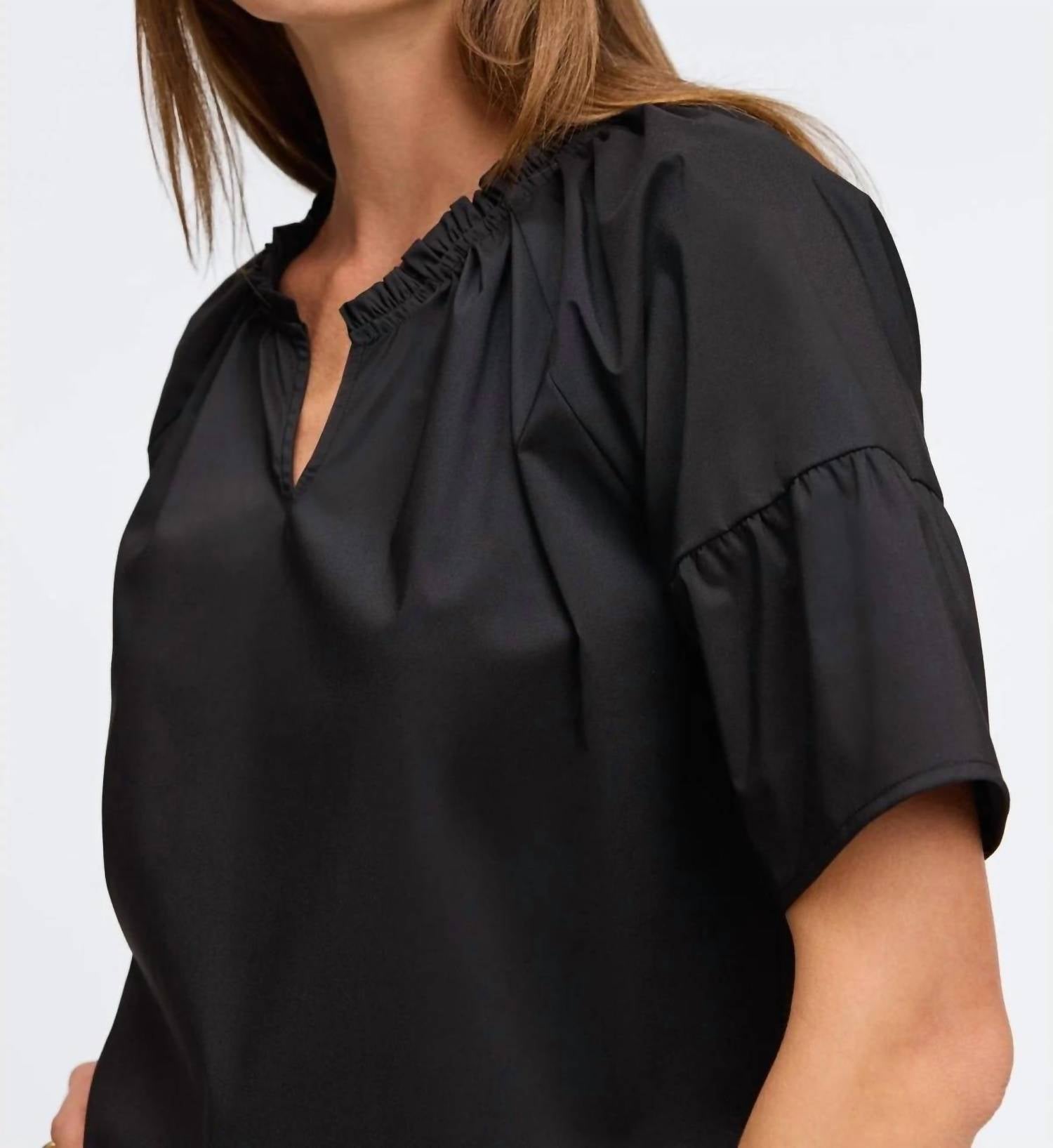 Foxcroft - Vicky No Iron Stretch Elbow Sleeve Popover Shirt