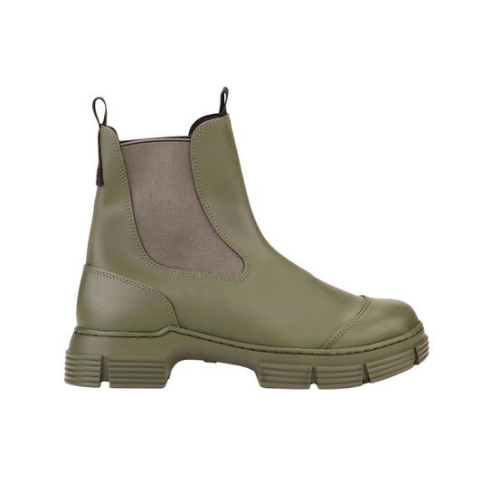 Ganni - WOMEN'S RECYCLED RUBBER CITY BOOTS