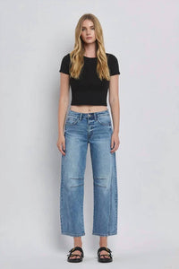Vervet By Flying Monkey - High Rise Barrel Jeans