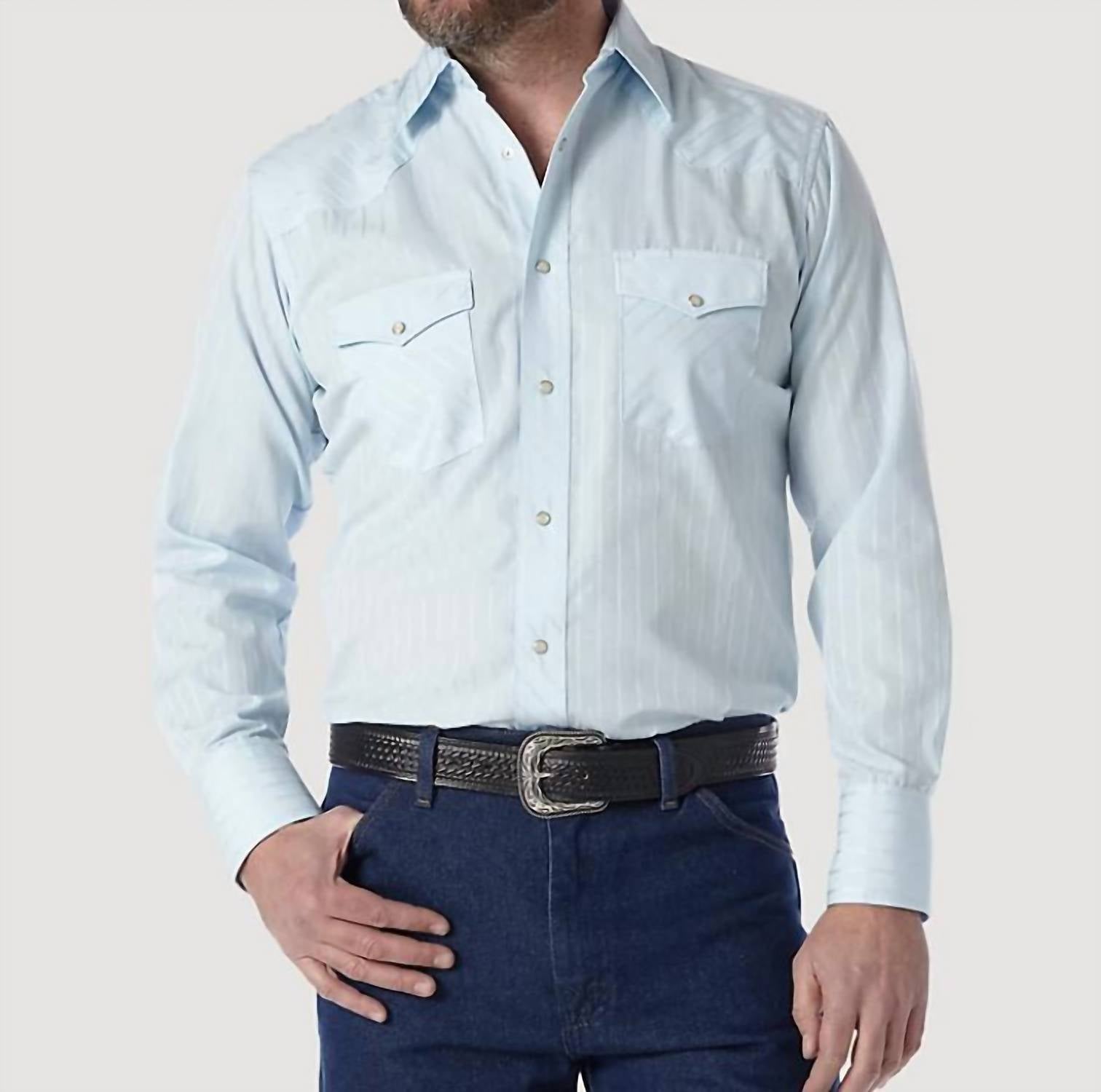 Wrangler - Men's Long Sleeve Snap Shirt
