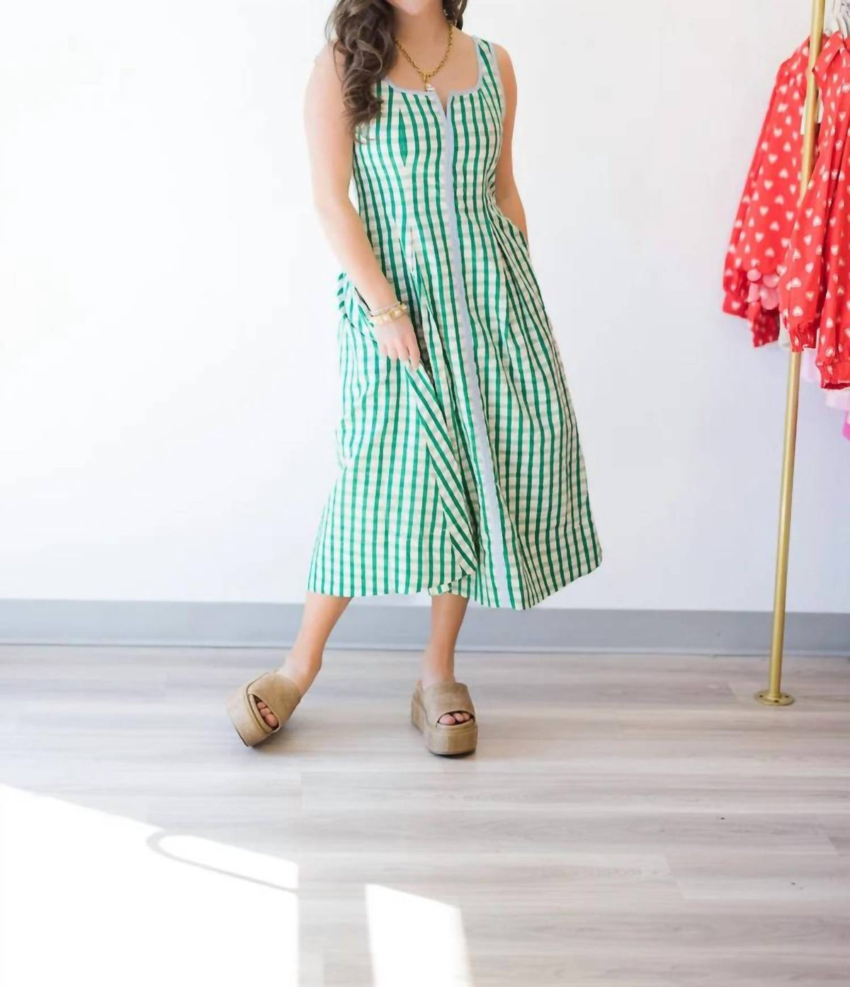 Thml - Women's Lila Gingham Pattern Dress