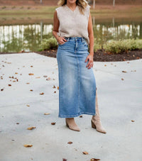 Hidden - Peyton Midi Skirt