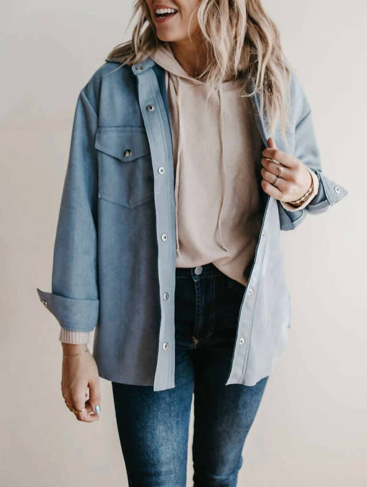 FAUX SUEDE JACKET