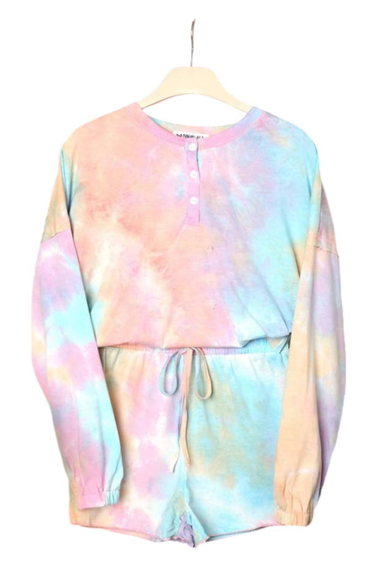 White Label - Tiedye Pajama Shorts Set