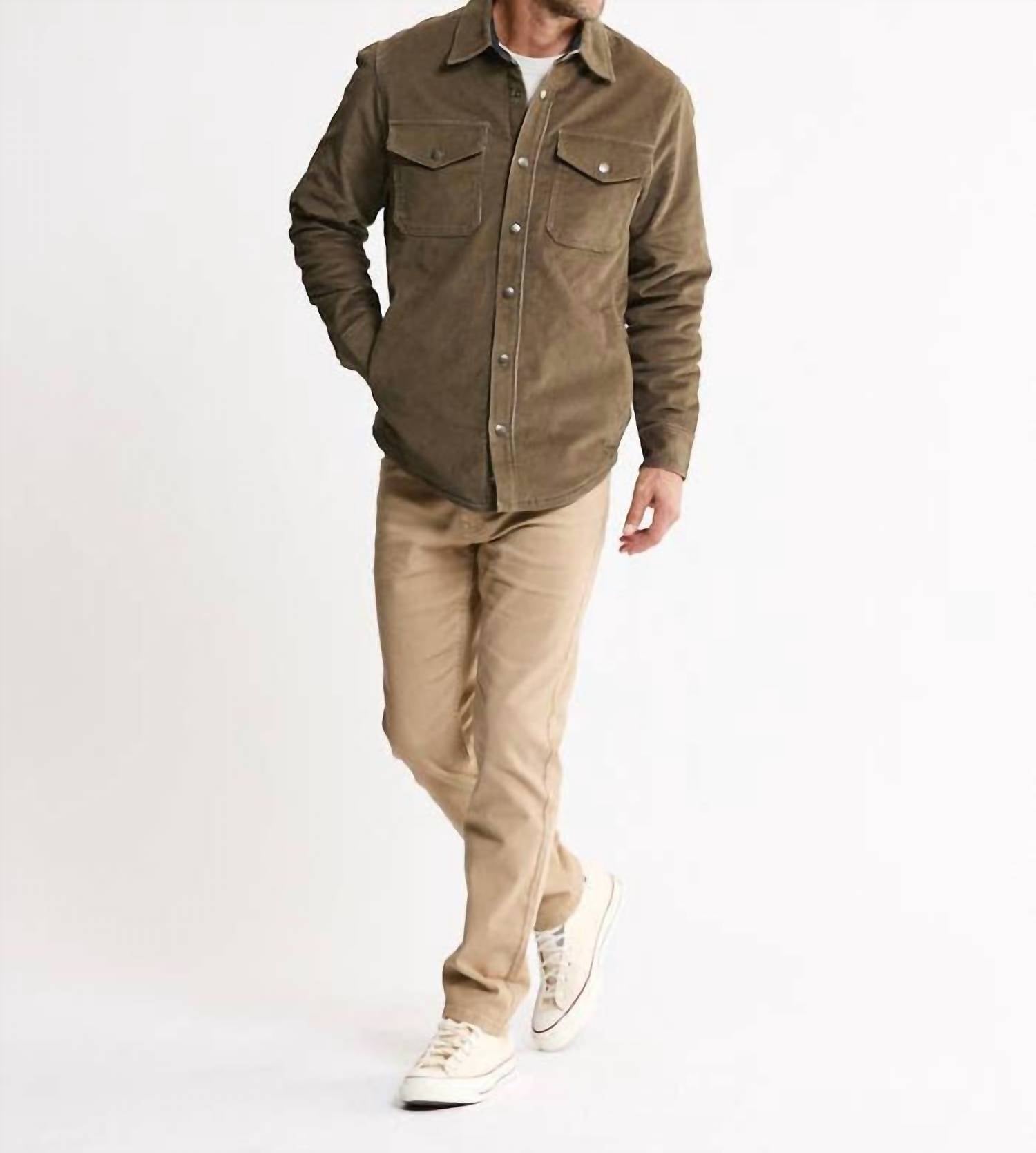 Jachs New York - Sherpa Lined Corduroy Shirt Jacket