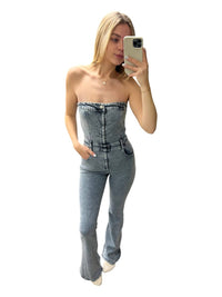 Blue Blush - DEBBIE TUBE JUMPSUIT