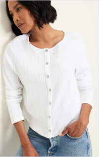 Michael Stars - Mackenzie Pointelle Crew Neck Cardigan