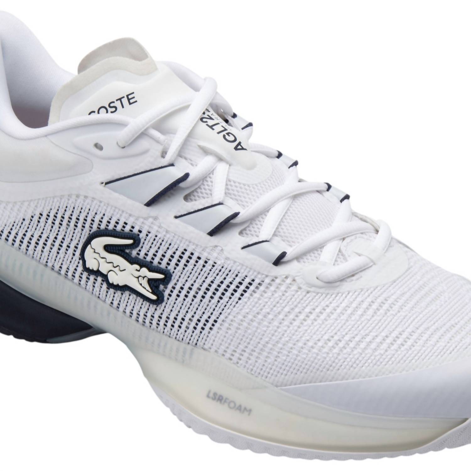 LACOSTE Men's Ag-lt23 Ultra Shoes in off white navy - men's shoe - view 6