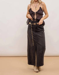 Blu Pepper - Long Pencil Skirt