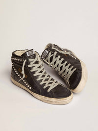 Golden Goose - Women's Slide Leather Sneaker With Studs