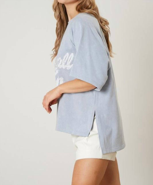 Fantastic Fawn - Baseball Mom Mineral Washed T-Shirt