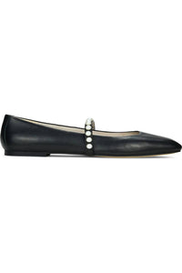 Yosi Samra - Women's Cara Faux Pearl Mary Jane Flat
