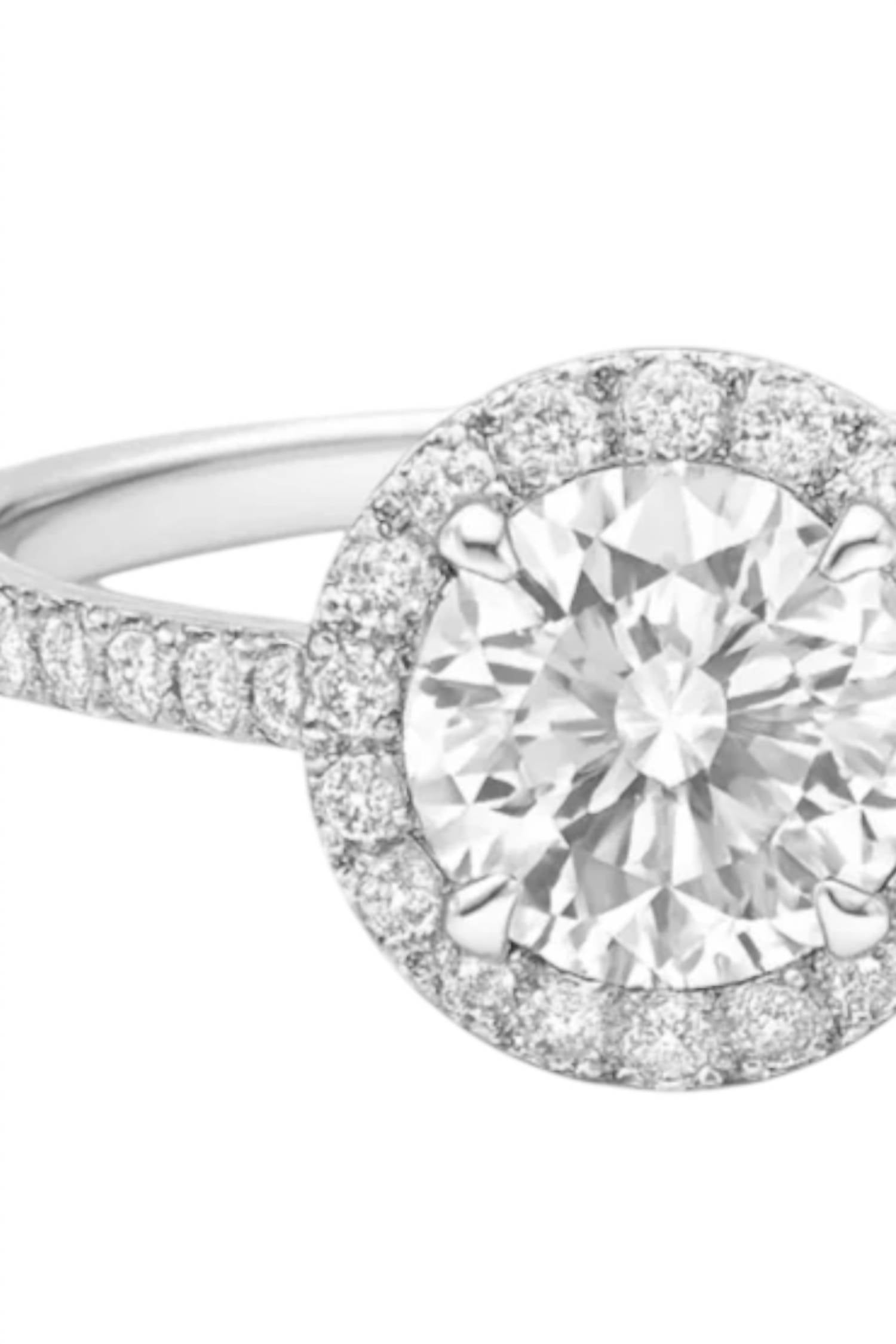 Allyanna Gifts - Women's Round Moissanite With Halo Ring