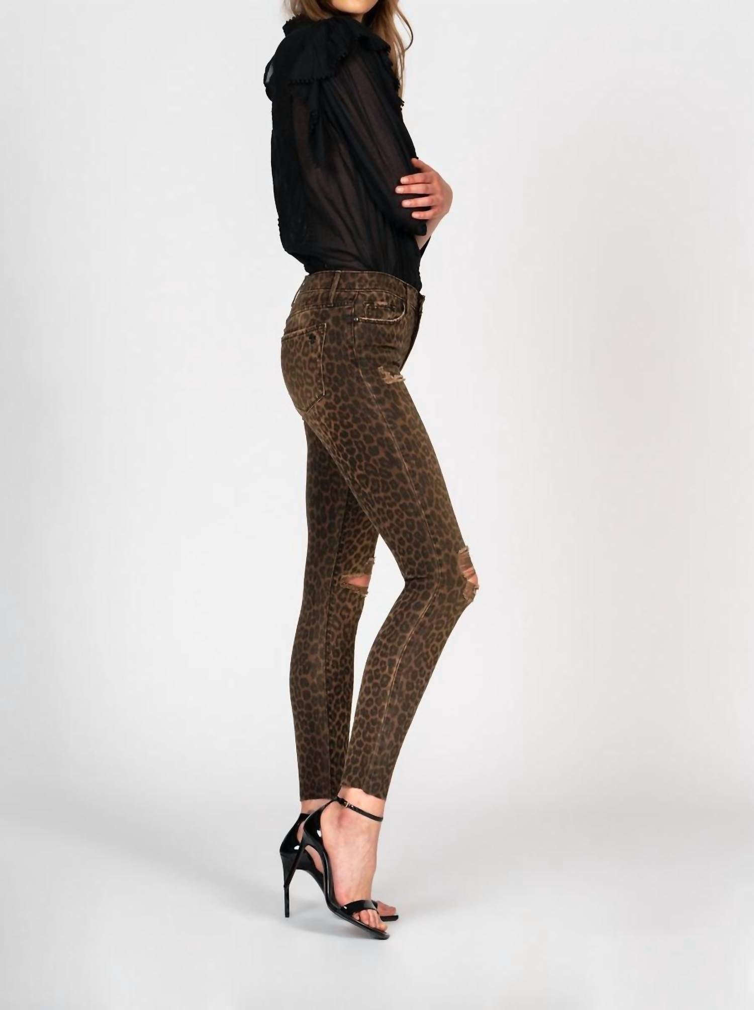 BLACK ORCHID Carmen High Rise Ankle Fray Jean in party favors - women's jeans - alternate view