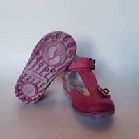 Renbut Shoes - Girl's Velcro T-strap Ankle-hi Cap-toe Shoes