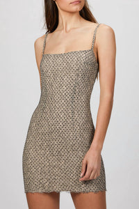 POLKA DOT LACE BODYCON DRESS