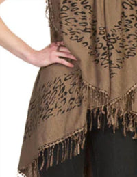 Papillon - Animal Print Fringe Vest