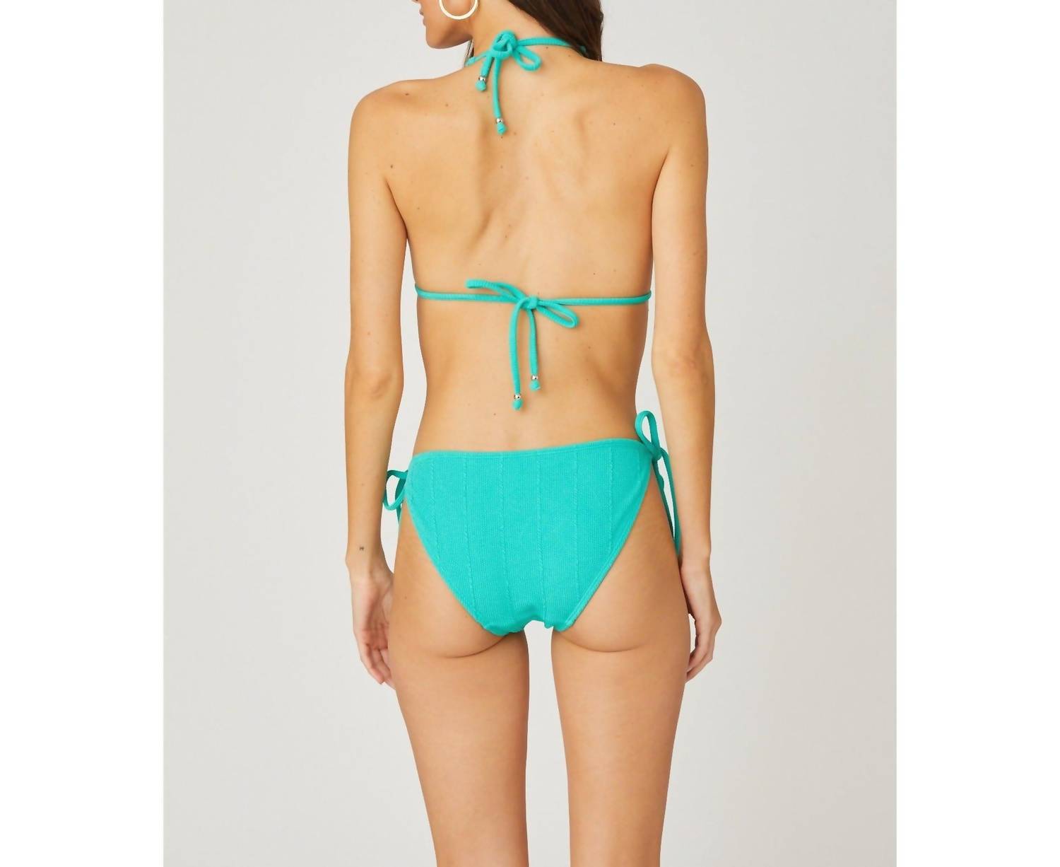 Shoshanna - Rib Texture Clean Triangle Bikini Top