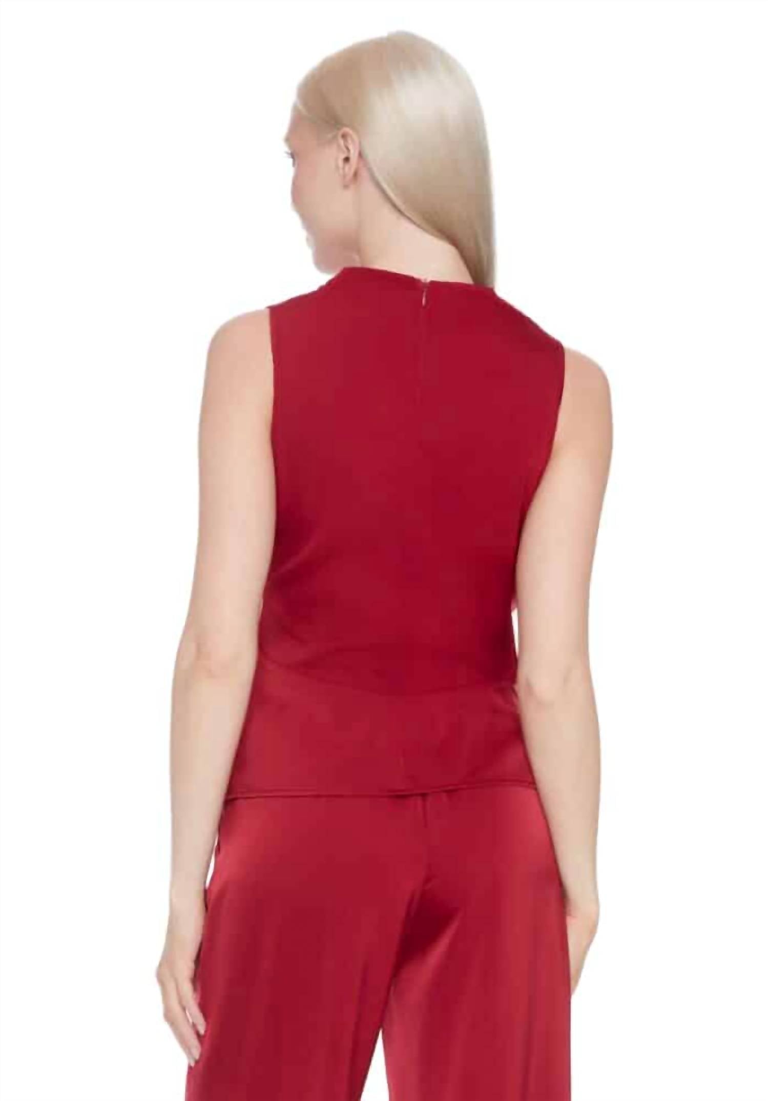 I Love Tyler Madison - Veronca Belize Satin Sleeveless Top