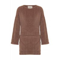 Theo The Label - Carme Plush Lace Sweatshirt Dress