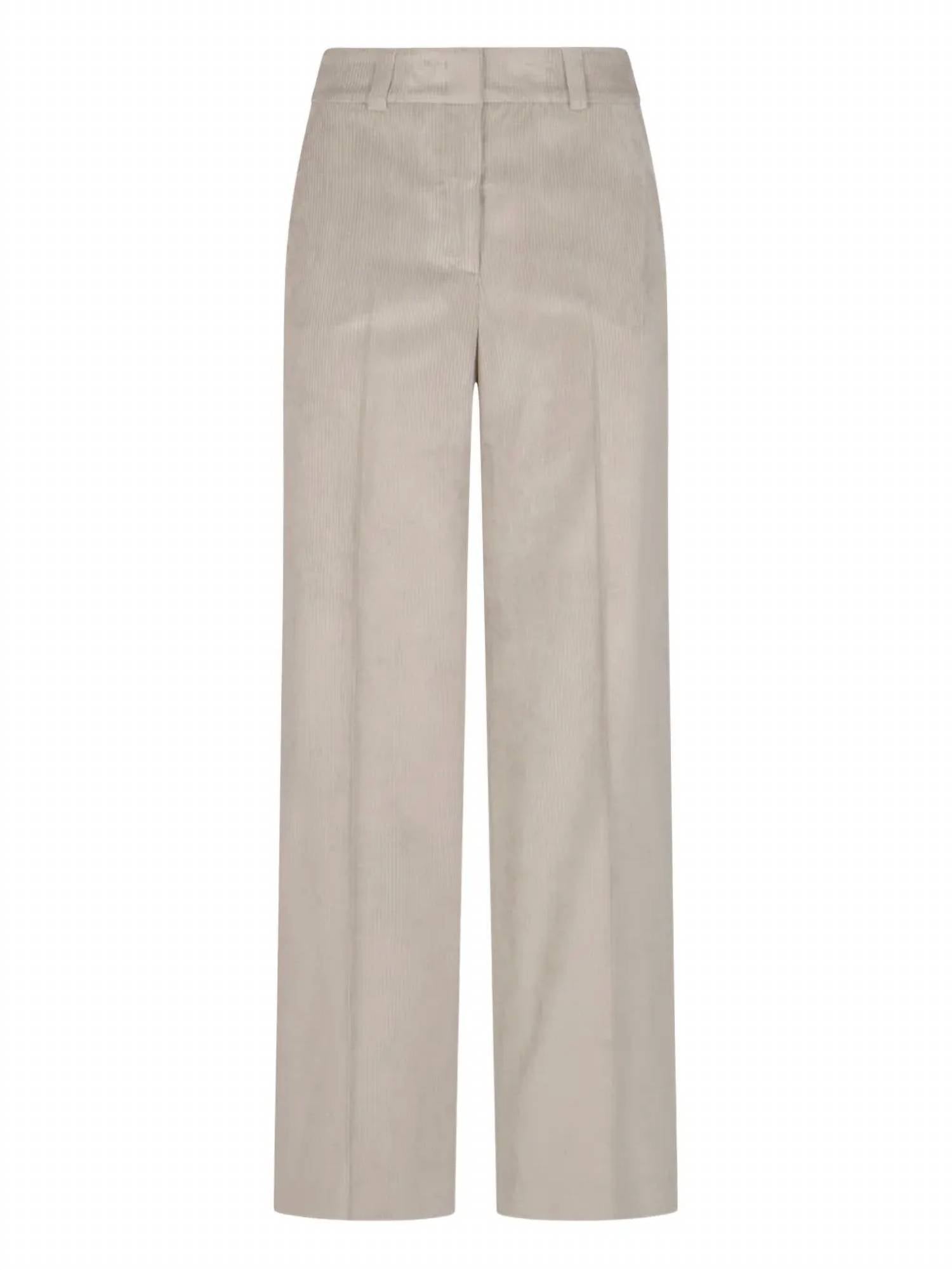 Peserico - Women's Corduroy Straight Leg Pants
