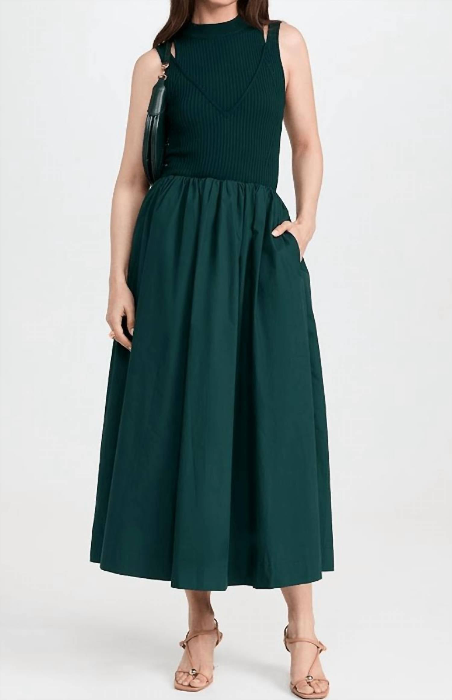 En Saison - Sigrid Mixed Media Maxi Dress